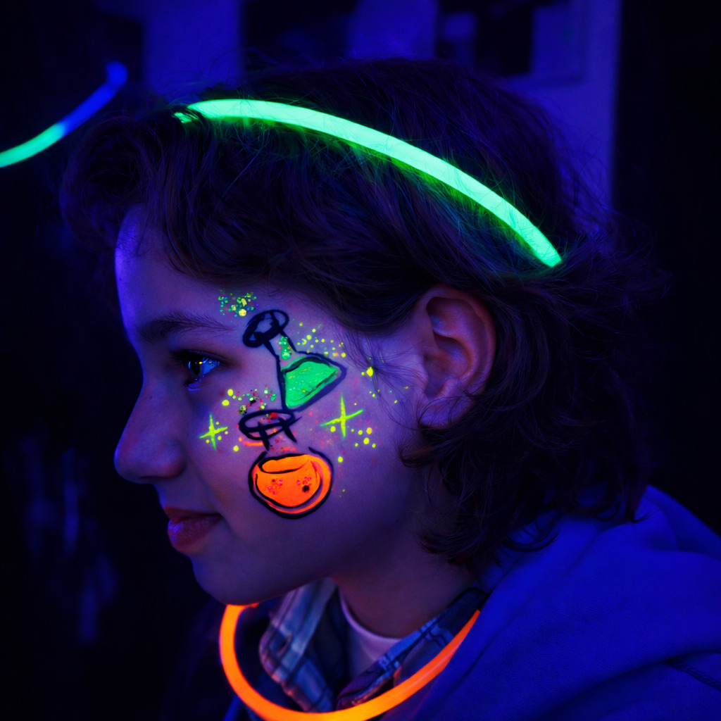 UV facepainting pro firemní eventy